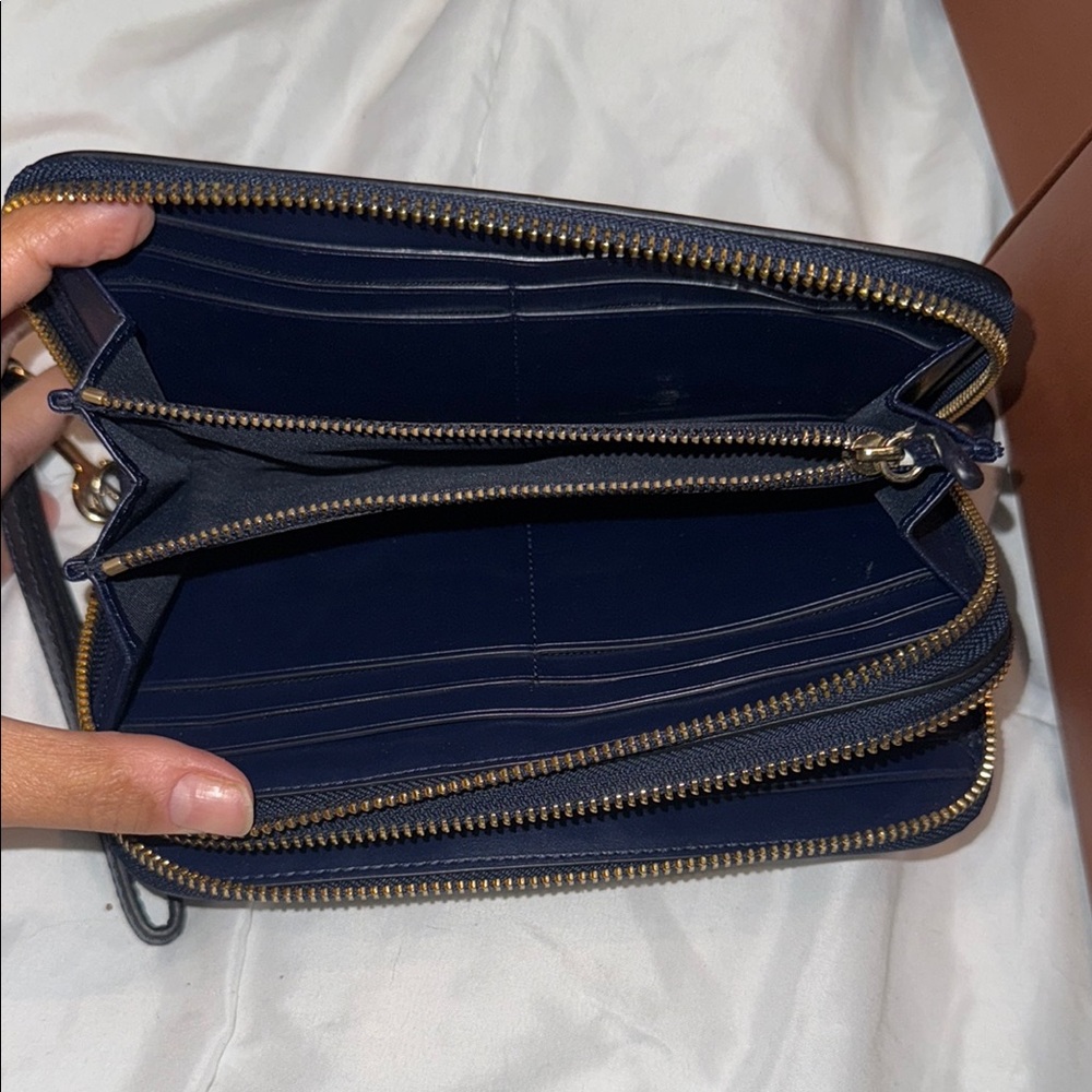 Coach Blue Clutch or Wallet - Picture 8 of 11